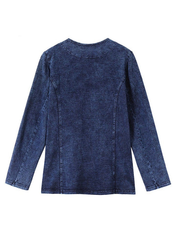 Nina Denim Knitted Jacket