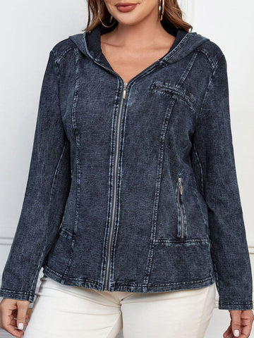 Noemi Denim Hooded Jacket