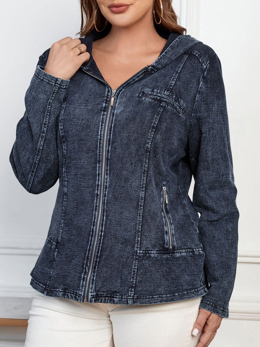 Noemi Denim Hooded Jacket