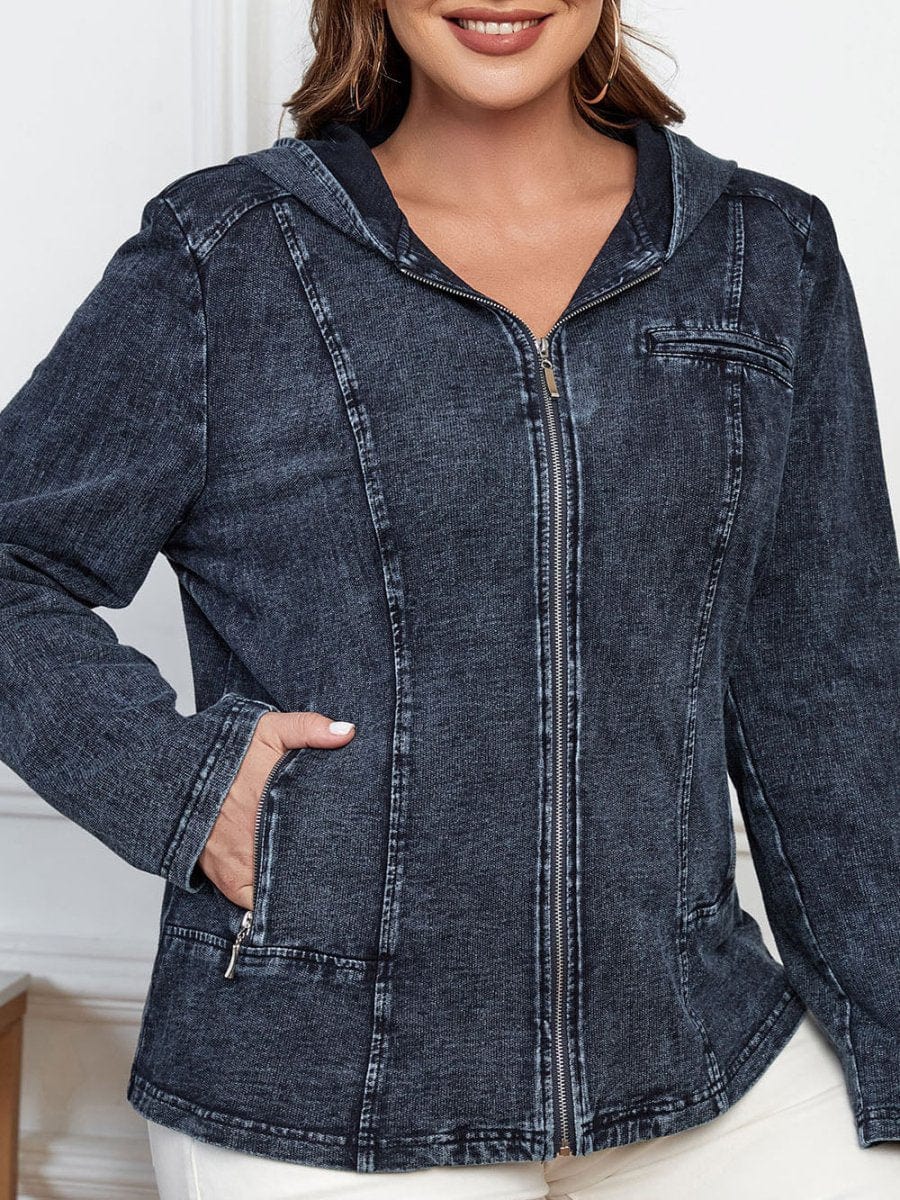 Noemi Denim Hooded Jacket