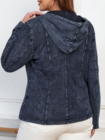 Noemi Denim Hooded Jacket