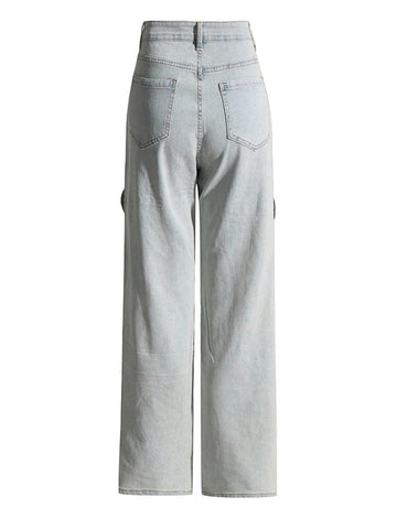 Odette Hollow Out Denim Pant