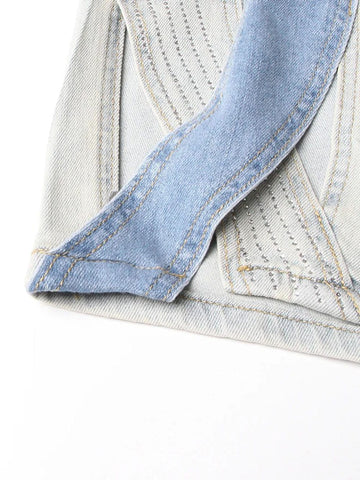 Odette Hollow Out Denim Pant