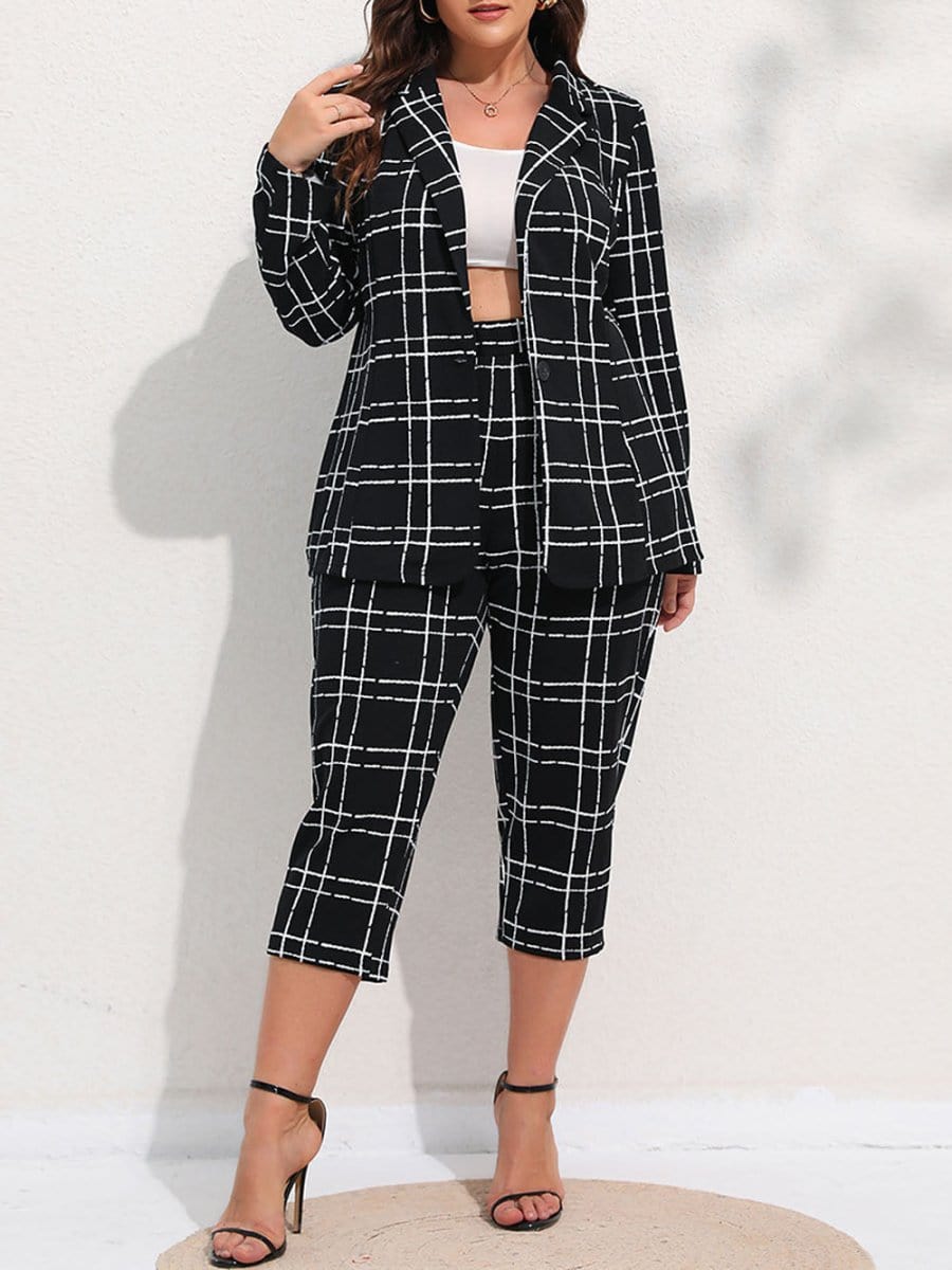 Persephone Blazer & Cropped Pant Set