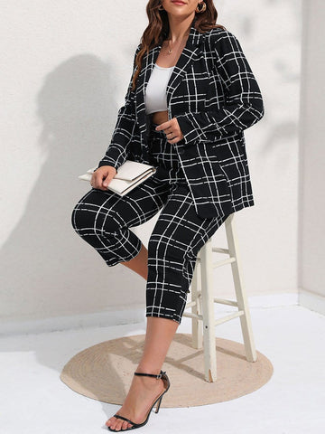 Persephone Blazer & Cropped Pant Set