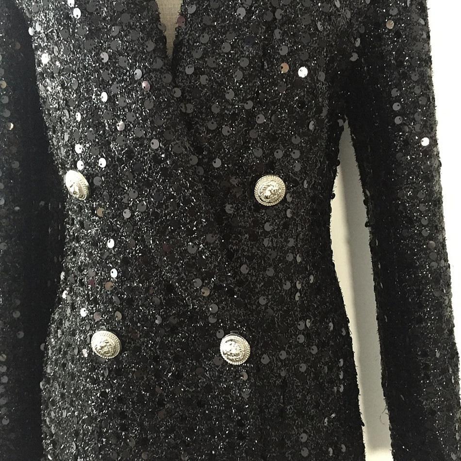 The Juliette Sequin Long Tail Blazer