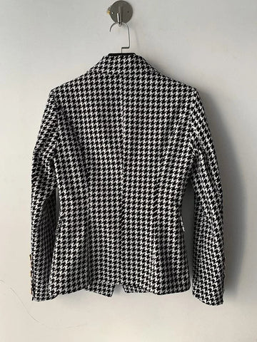 The Paulette Slim Fit Houndstooth Blazer