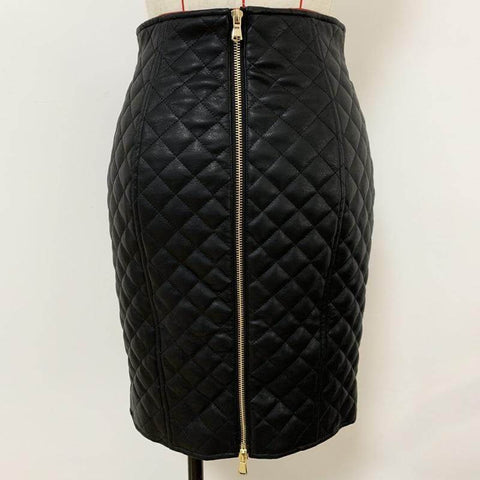 The Cynthia Faux Leather Skirt