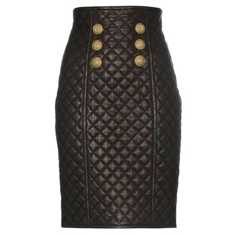 The Cynthia Faux Leather Skirt