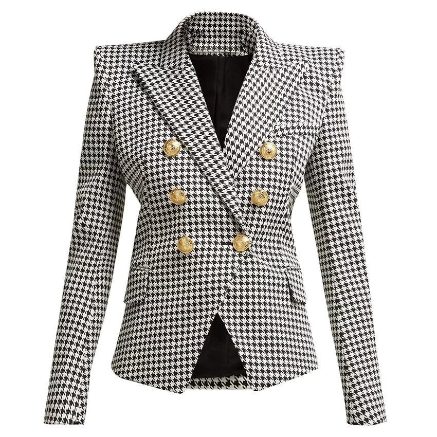 Der Paulette Slim Fit Hahnentritt-Blazer