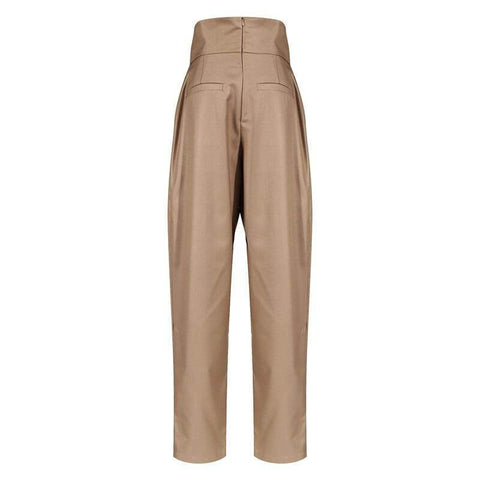 The Alexis High Waist Asymmetrical Trousers - Multiple Colors