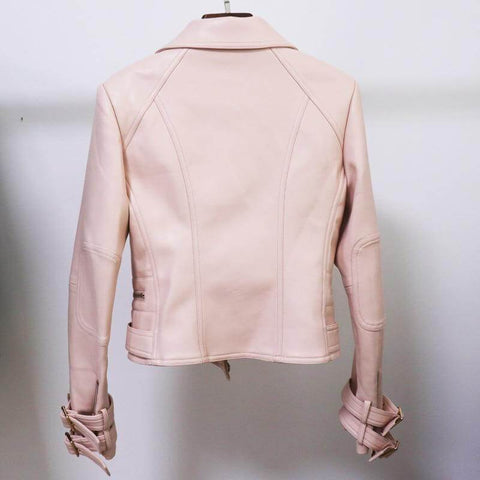 The Nala Faux Leather Moto Jacket - Multiple Colors