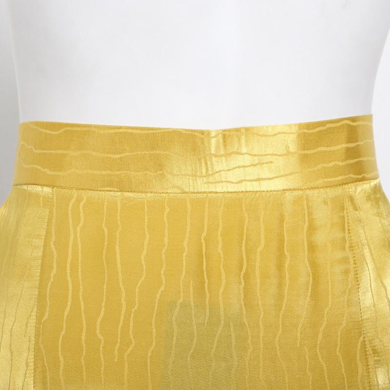 The D'or High Waist Asymmetrical Maxi Skirt