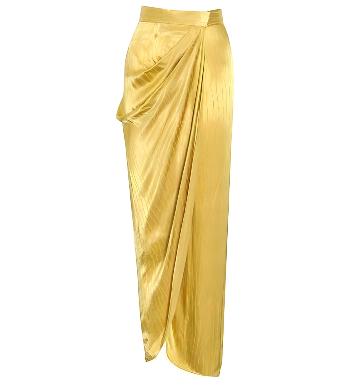 The D'or High Waist Asymmetrical Maxi Skirt