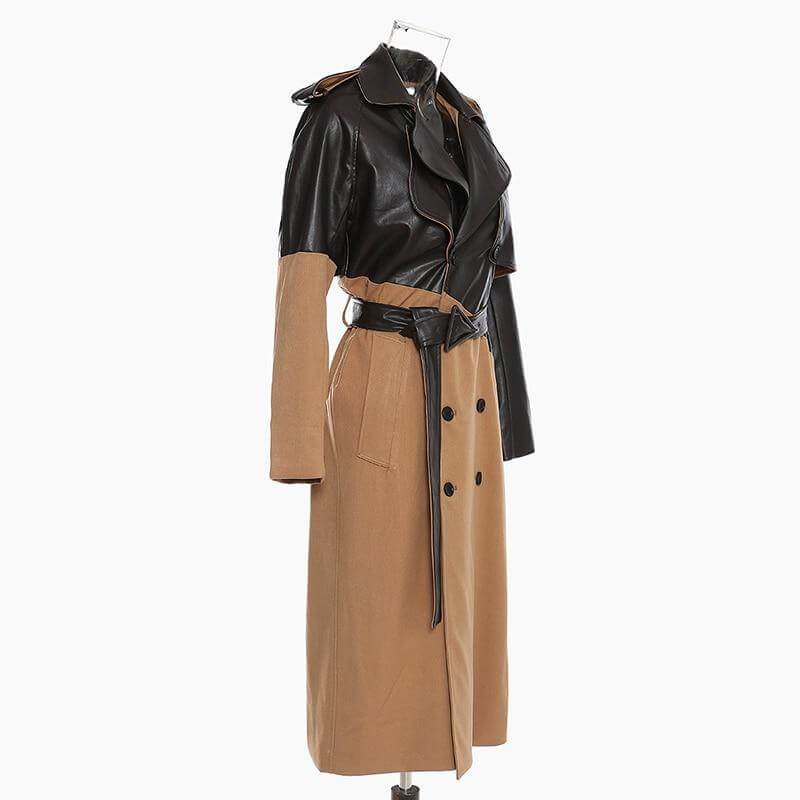 Der langärmlige Trenchcoat in Espresso