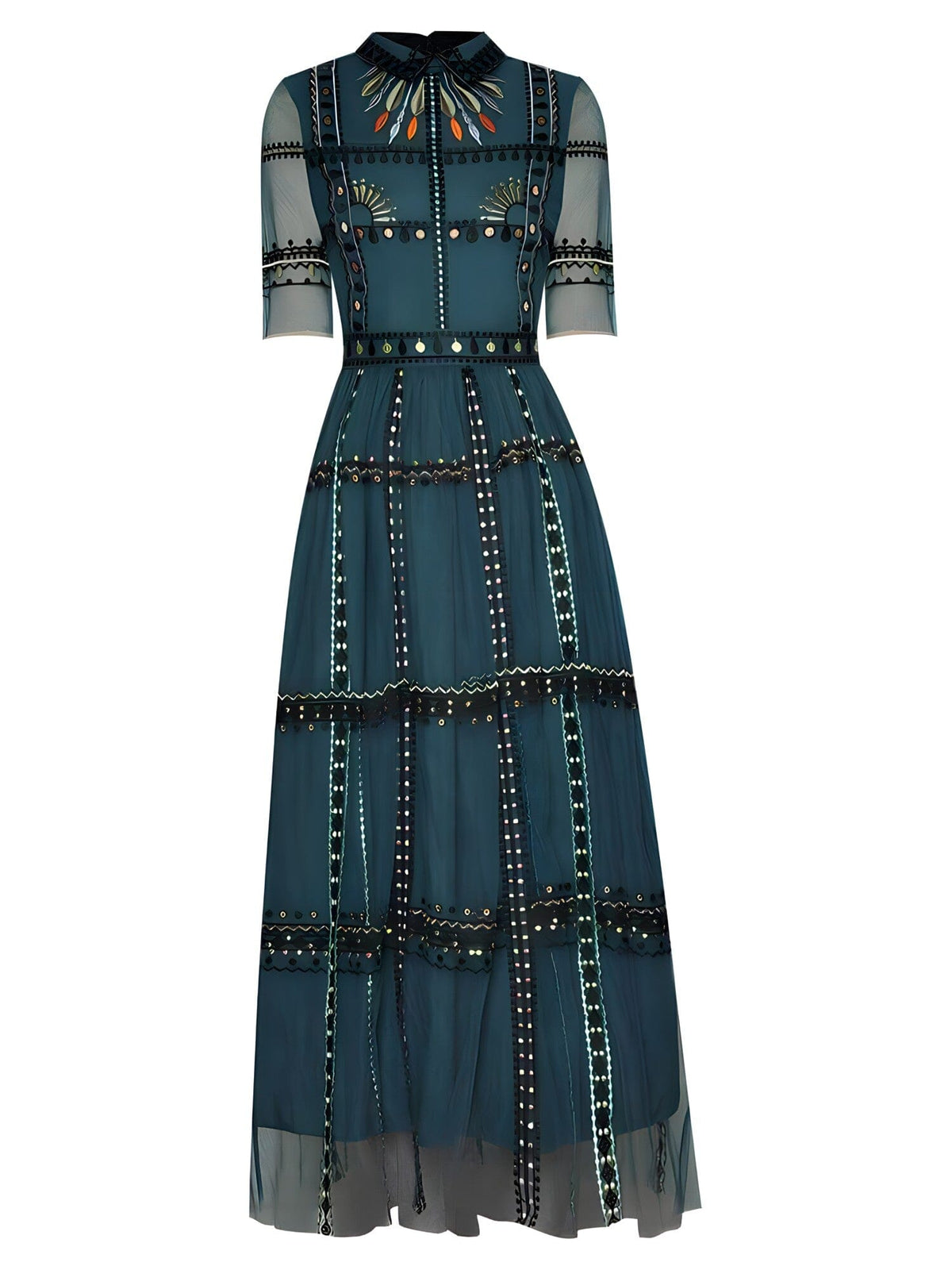 La robe à manches courtes Zena