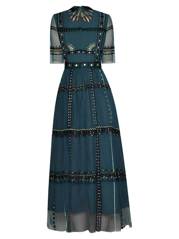 La robe à manches courtes Zena