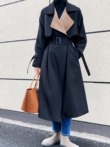 The Joanne Long Sleeve Trench Coat