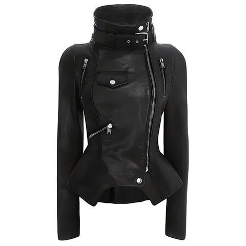 The Monika Faux Leather Moto Jacket