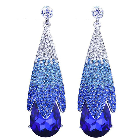 The Haley Crystal Drop Earrings - Multiple Colors