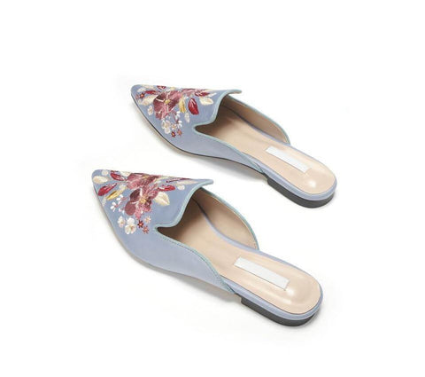 Die Flora Satin Mules Slip-On Loafers - Mehrere Farben