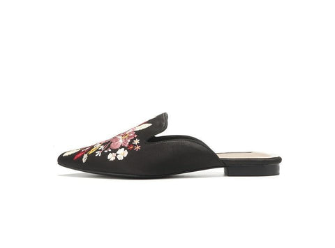 Die Flora Satin Mules Slip-On Loafers - Mehrere Farben