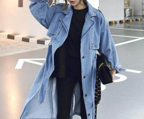 Le trench-coat en jean Alexa 