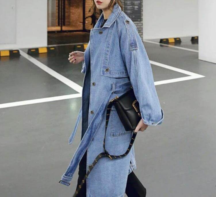 Le trench-coat en jean Alexa 