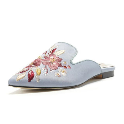 Die Flora Satin Mules Slip-On Loafers - Mehrere Farben