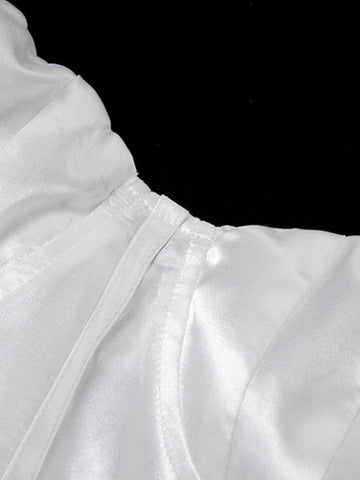 Robe courte Quinn en blanc