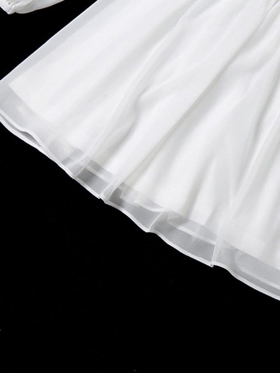 Robe courte Quinn en blanc