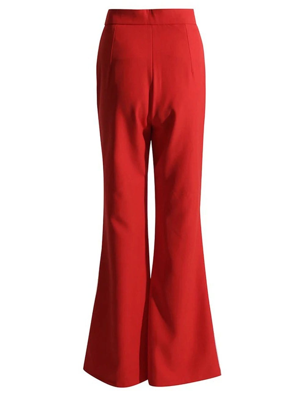 Selina Solid Casual Flare Pant