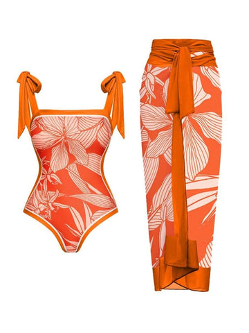 Winnie Swimsuit & Skirt Set