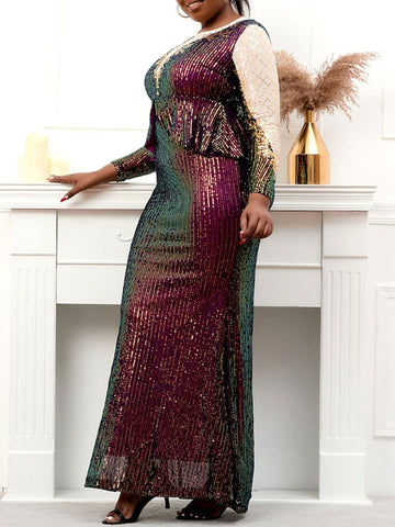 Zaria Sequin Maxi Dress