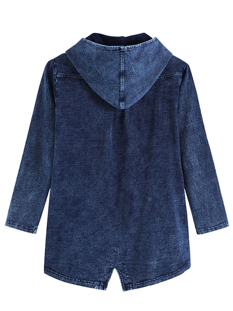 Ziva Hooded Denim Jacket