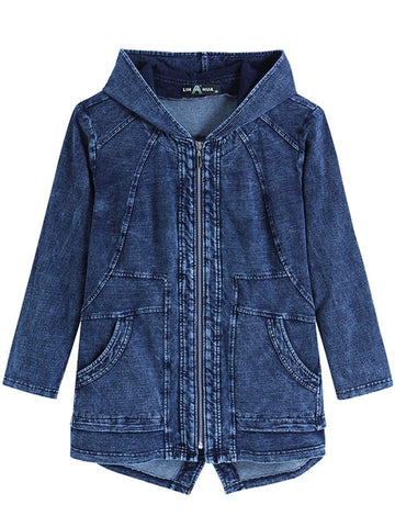 Ziva Hooded Denim Jacket