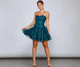 Waverly Formal Glitter And Sequin Party Dress