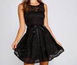 Violetta Formal Glitter And Lace Party Dress