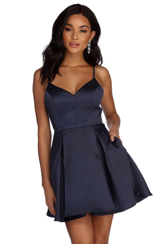 Jenny Formal Satin Party Dress