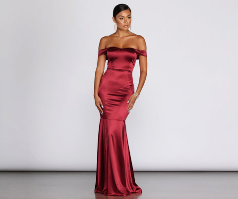 Jayden Satin Mermaid Formal Dress