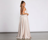 Elana Glitter A-Line Dress
