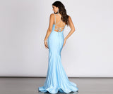 Mikerra Lace Up Back Mermaid Dress