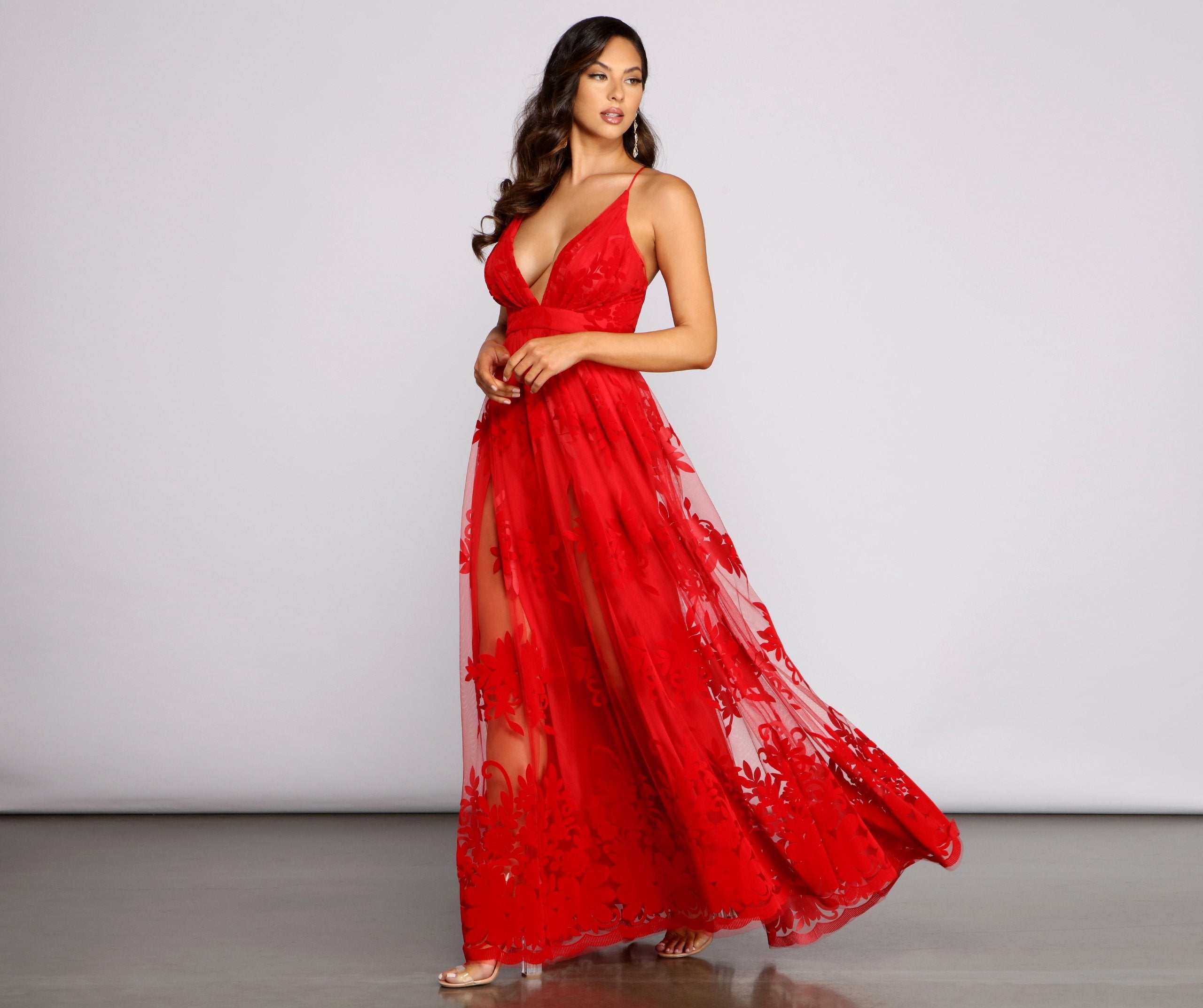 Morgan Formal Flocked Velvet Dress Luis Shop Morgan Formal Flocked Velvet Dress Luis Shop