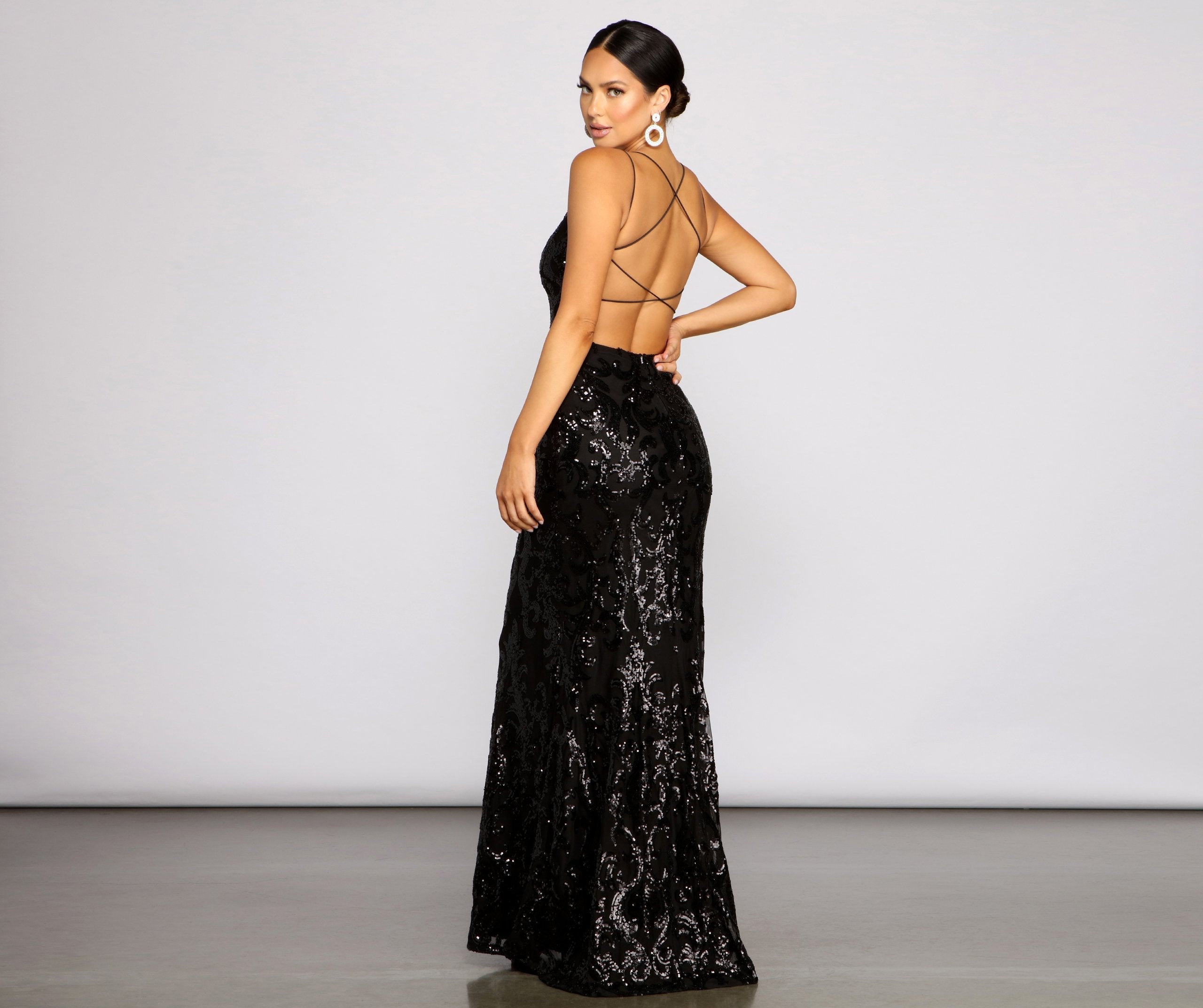 Lila Formal Open Back Sequin Mermaid Dress Luis Shop Lila Formal Open Back Sequin Mermaid Dress Luis Shop