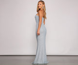 Everly Formal Sleeveless Glitter Mermaid Dress