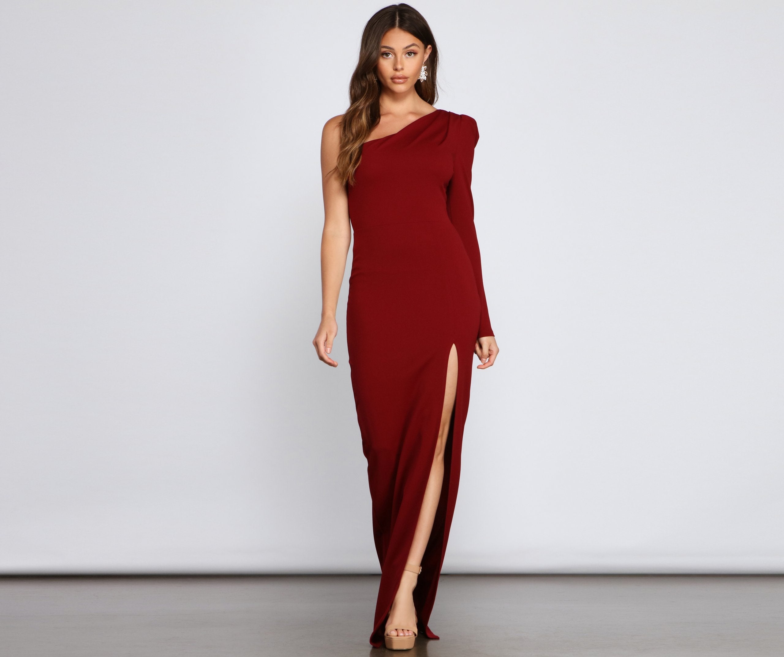Kimberly One-Shoulder Formal Dress – Luis Shop