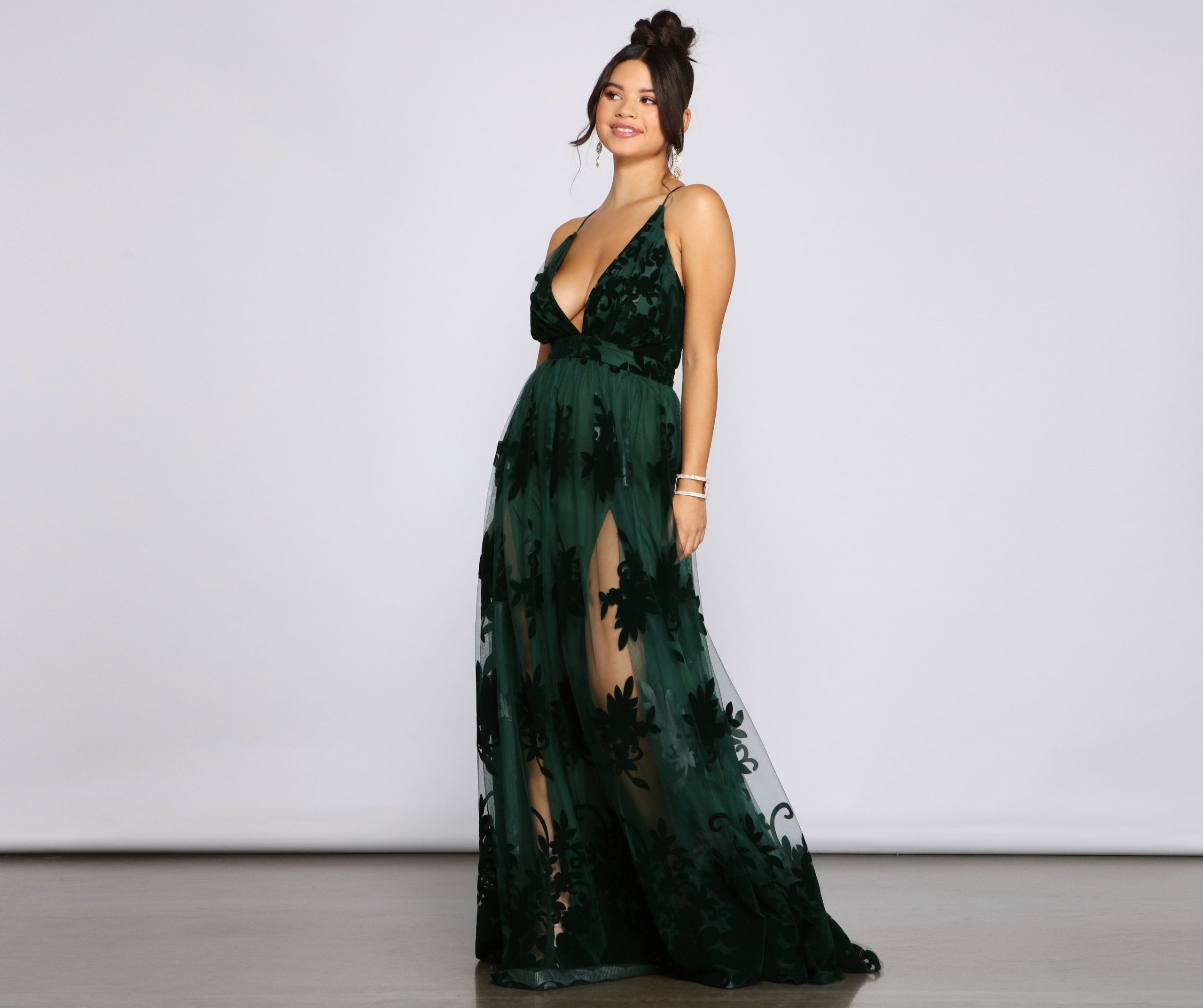 Morgan Formal Flocked Velvet Dress Luis Shop Morgan Formal Flocked Velvet Dress Luis Shop