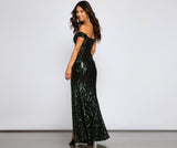 Willow Sequin Scroll Formal Dress