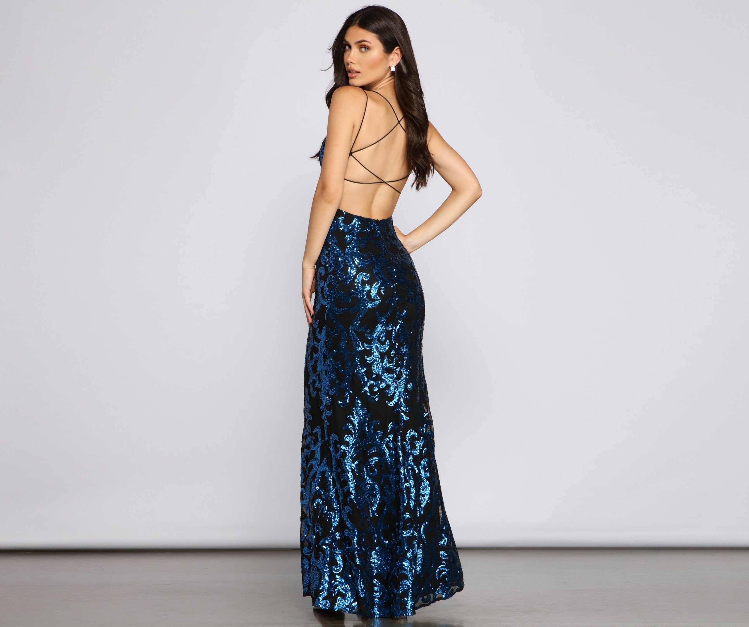Lila Formal Open Back Sequin Mermaid Dress Luis Shop Lila Formal Open Back Sequin Mermaid Dress Luis Shop