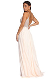 Gracelyn Formal Pearl Chiffon Dress